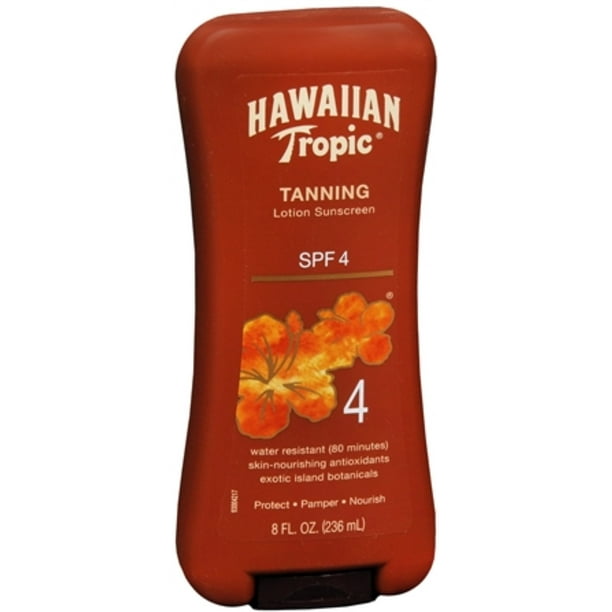 Hawaiian Tropic Sunscreen Lotion SPF 4 8 oz (Pack of 3)