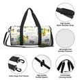 thumbnail image 4 of Fotbe Dinosaur on Excavator Bolsa Deportiva de Lona Plegable con Estampado, Bolsa de Gimnasio con Bolsillo Seco/Húmedo, Bolsa de Viaje Ultraligera de Gran Capacidad, 4 of 6