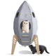 thumbnail image 4 of Árbol para gatos cohete, columpio para gatos, torre para gatos, casa para gatos, cama para gatos, cama para mascotas, regalo de cumpleaños para gatos, 4 of 8