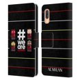 thumbnail image 1 of Head Case Designs Officially Licensed AC Milan Crest Stripes 3 Leather Book Wallet Case Cover Compatible With Samsung Samsung Galaxy A40 (2019), 1 of 1