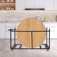 thumbnail image 2 of Folding Table Cart, Hand Truck/Dolly/Platform Cart with Braking Caster for Store and Move Folding Round Table Heavy Duty Panel Dolly for 10 Table Capacity, 2 of 12
