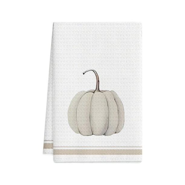 Decoraciones de Otoño para la Decoración de Acción de Gracias para el Hogar Placeta de Calabaza Blanca 66cm Linda de Vacaciones Absorbente Y Limpiable Artículo de Decoración de Tela Tejida de Otoño Su