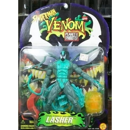 Spider- Man Venom Planet of the Symbiotes Lasher Action Figure 1996 Toy Biz