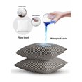 thumbnail image 5 of Waterproof Outdoor Throw Pillows with Inserts 12"x20", Black Striped Soft Decorative Pillowcases for Couch Bedroom, Modern Simple Farmhouse Beige Vintage Pillow Covers for Sofa Living Room, 5 of 8