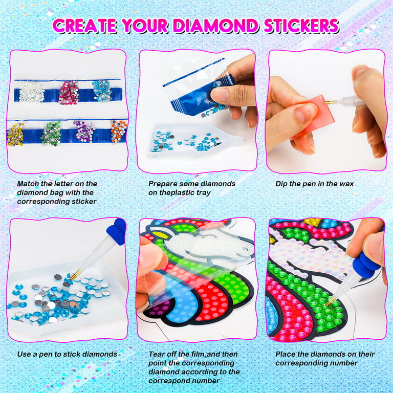 Arts Craft for Kids,Diamond Stickers Painting Kits Toys for Girls 8-11  Years 