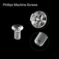 thumbnail image 4 of Uxcell M3x6mm Plastic Phillips Machine Screws, PC Flat Head Machine Bolts 10 Pack, 4 of 4