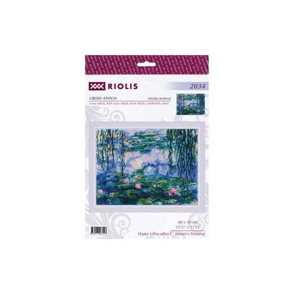 Riolis Cross Stitch Kit Water Lilies Monet