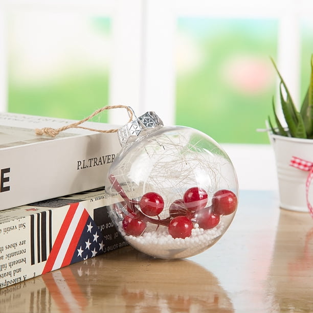 RKSTN christmas ornaments Decoration Transparent Christmas DIYT Ball Festival Pendant Gift Hollow Ball