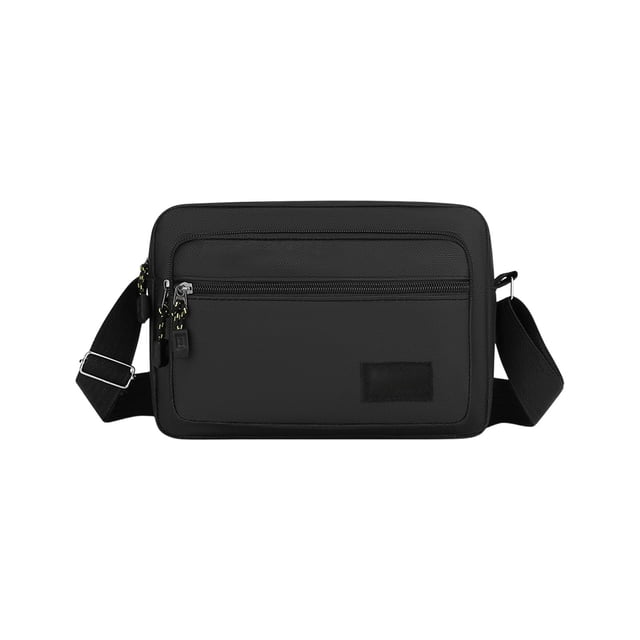 Pequeño Bolso Transversal Transparente, Bolso de Peito de Nylon Masculino 26x18cm, Bolso de Hombro Ajustable, Mochila con Correa de Pecho