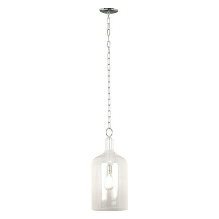 Kenroy Home 91830clr Capri 1 Light Pendant 10w In Silver Finish Kenroy Home 91830clr Capri 1 Light Pendant 10w In Silver Finish