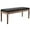 Linen-charcoal, variant on PU Leather Entryway Bench Farmhouse Dining Benches Upholstered Bedroom Bench Shoe Bench Seat for Hallway Living Room Bedroom End of Bed, 16" D x 45.5" W x 18.75" H, Black