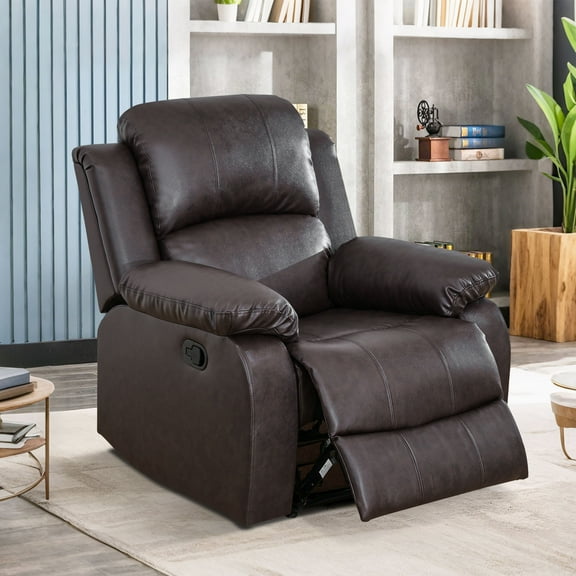 MAYEERTY Recliner Chair, Breathing Leather Recliner for Living Room Bedroom