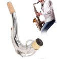 thumbnail image 2 of Tenor Saxophone Bend Neck - Metal Sax Elbow Neck Wind Instrument Accessory with Cork Design and Standard Size (28mm Diameter), 2 of 5