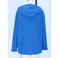 thumbnail image 5 of Wensltd Women Hoodie Sweatshirt Button Fashion Solid Color Long Sleeve Coat Fall Clothing Outfits, 5 of 6