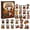 Style 4, variant on Dog Advent Calendar, 24 Days Holiday Countdown Calendar with Collectible Puppy Figures Blind Box, Hanging Christmas Tree Charms Gifts for Dog Owners