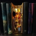 thumbnail image 6 of Homerr Bookshelf Ornament Bookshelf Insert Artistic Library Inserts with LED Lights Wooden Bookends Ornament for Home Shelf Decoration LED Bookshelf Decor, 6 of 8