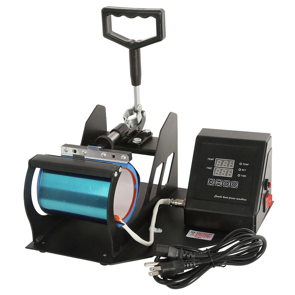 TCMT 11oz Digital Heat Press Transfer Sublimation Machine Black 110V 350W For Coffee Mug Cup DIY Printer
