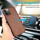 thumbnail image 2 of Funda tipo cartera de PU con tapa para iPhone 14 Pro, con cordón, ranuras para tarjetas, función atril, compatible con carga magnética, anticaídas y protección total., 2 of 5