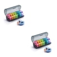 thumbnail image 2 of Contenedor de pastillas Naiovety a prueba de polvo y humedad Negro y colorido 2Conjunto, 2 of 6