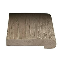 Stair Nosing - 9/16" Thick x 2-3/8" Wide x 78" Long Solid Wood American Hickory - For Flooring Color Mimimalist