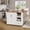White, variant on Kitchen Island Cart,48 Inch Mobile Kitchen Cart With360° Swivel Casters,Drop Leaf,Rolling Table with Drop Leaf Drawer And Side Spice Rack for Home Kitchen Use