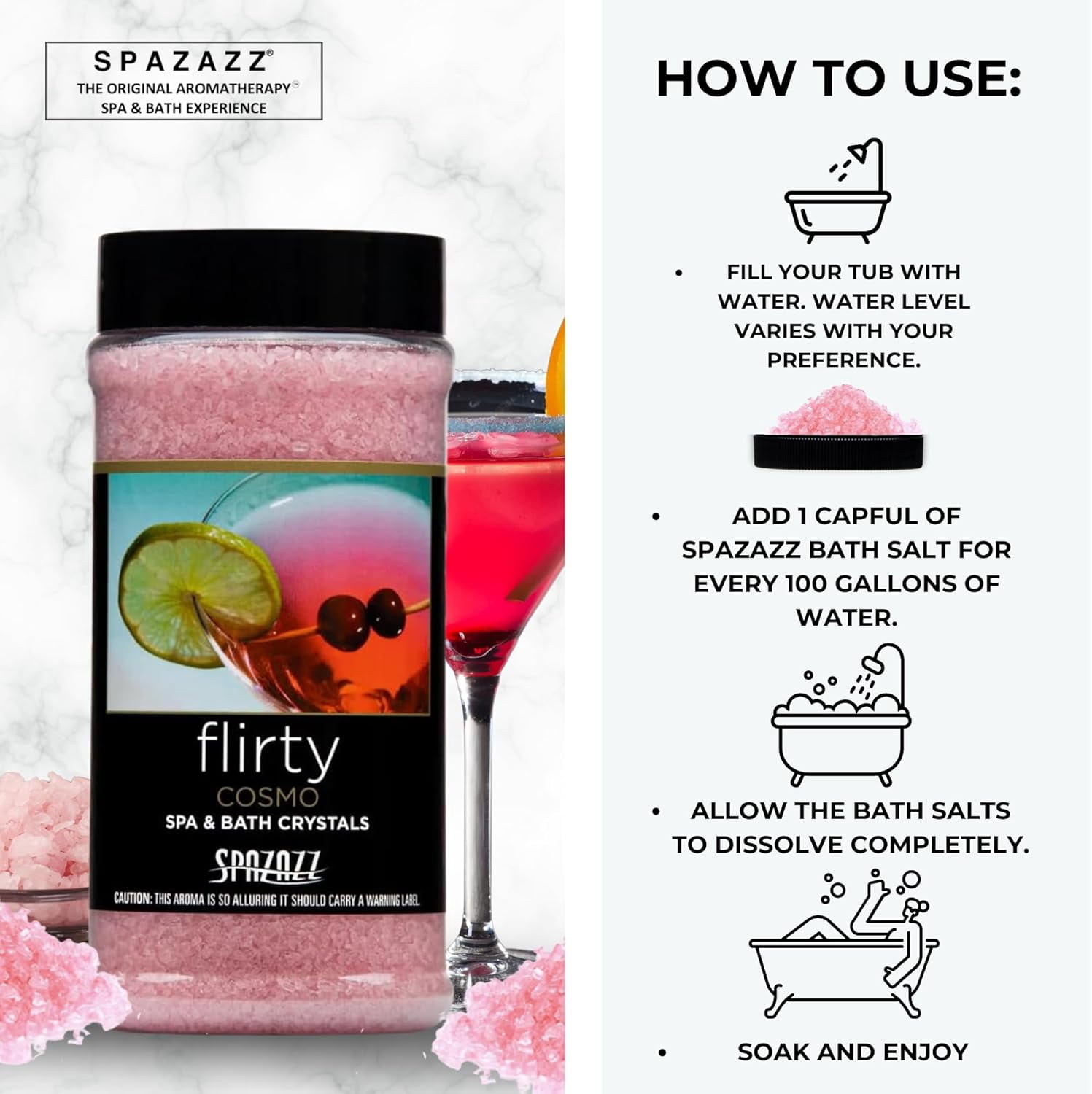 Spazazz Aromatherapy Spa and Bath Crystals - Cosmo 17oz (2 Pack)