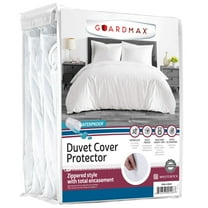 Guardmax Waterproof Duvet Cover - Jersey Fabric with Zipper Closure, Bed Bug & Allergen Proof Queen (86 x 86")