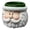 A-Green, variant on Snowman Santa Claus Resin Planter Ornament, Mini Vase for, Festive Desk Shelf Tabletop Decor, Cute Holiday Gift for Plant Lovers