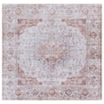 thumbnail image 2 of Safavieh Tucson Nazca Oriental Machine Washable Area Rug, Light Gray/Rust, 10' x 10' Square, 2 of 15