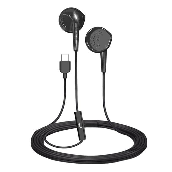Maxell EB-96 Wired In-Ear Earbuds with In-Line Mic/Remote and USB-C Connector