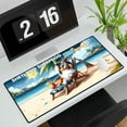 thumbnail image 3 of Shetland Sheepdog Hello Summer Beach Theme with Sunglasses and Tropical Cocktail Desk Mat Full Keyboard Mouse Pad Sheltie Dog Lover Gifts Large Mousepad - 00009, 3 of 5