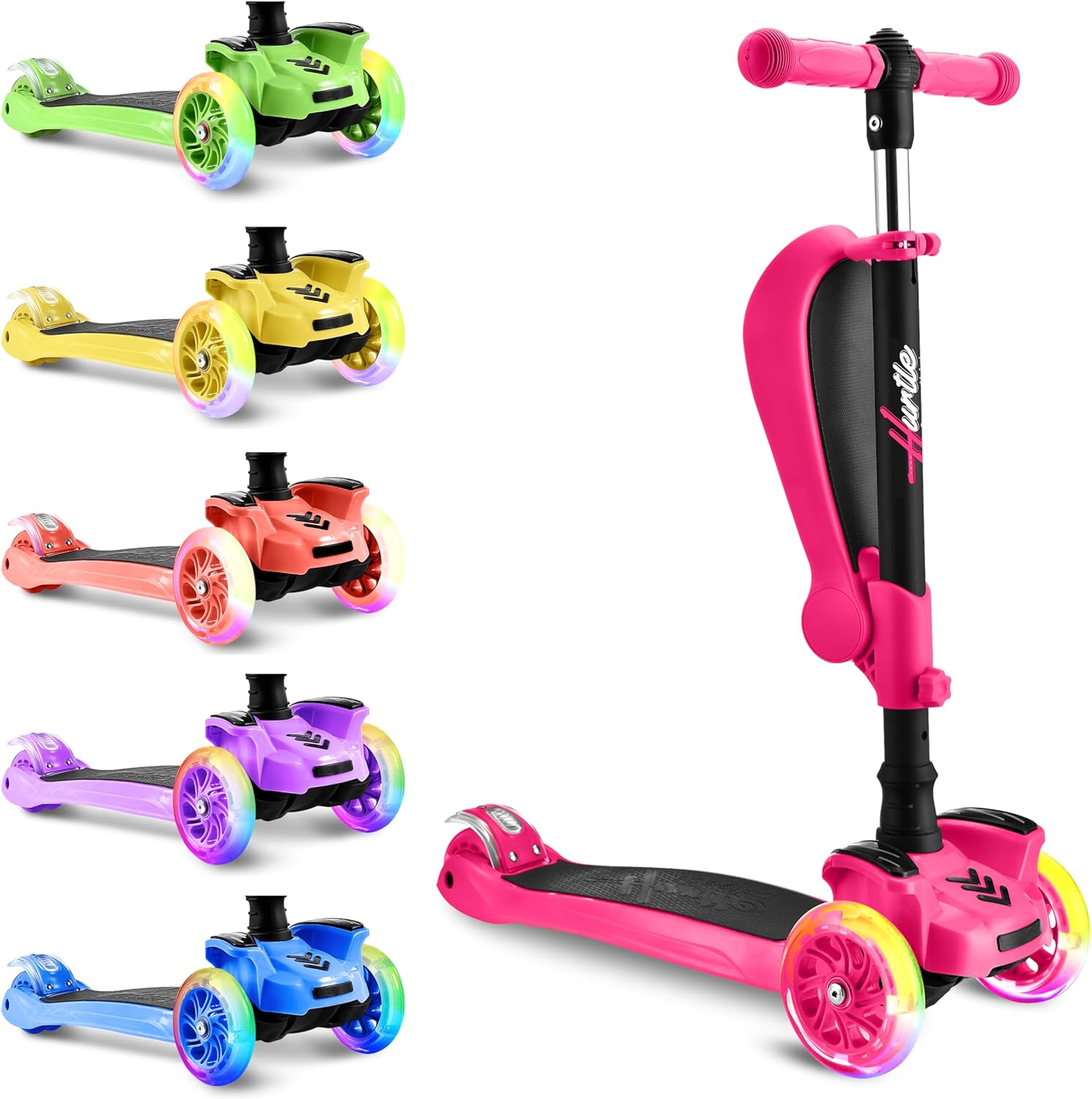 Hurtle ScootKid 3-Wheel Scooter with Seat photo 2