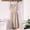 Khaki, variant on Cotton Linen Pinafore Apron with Ruffle Lace, Floral Kitchen Apron for Coffee Shop, Cooking and Work