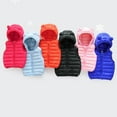 thumbnail image 5 of Esaierr Baby Boys Girls Hooded Puffer Vest for for Toddler Vest Solid Colour down Cotton Autumn Winter Lightweight Sleeveless Bear Ears Zipper Up Jacket for 1-5Y, 5 of 5