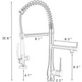 thumbnail image 5 of CRO Decor Single Handle Copper Kitchen Faucet in Black, 5 of 5