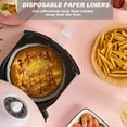 thumbnail image 3 of Revêtement de Papier Jetable de Friteuse d'Air, 100pcs Doublures Jetables Antiadhésives de Friteuse d'Air, Papier de Cuisson de 6,5 "pour le Parchemin de Qualité Alimentaire Résistant à l'Huile de Friteuse d'Air, Imperméable à l'Eau pour Cuire la Cuisson au Four à Micro-Ondes, 3 of 5