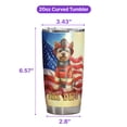 thumbnail image 5 of Firefighter Yorkshire Terrier Hero Rescue Fire Dept Fireman USA Flag 20oz Stainless Steel Tumbler Insulated Cup with Lid Yorkie Dog Lover Gifts - 02026, 5 of 5