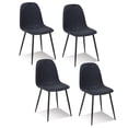 thumbnail image 1 of Juego de 4 Sillas de Comedor HOMEMAKE FURNITURE Azul Estilo Escandinavo Minimalista, 1 of 7