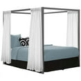 thumbnail image 3 of Bowery Hill Queen Metal Canopy Bed in Gunmetal Gray, 3 of 6