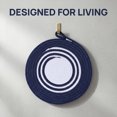 thumbnail image 4 of Unique Bargains 6Pcs Woven Dining Table Decor Round Placemats Dark Blue 11.8x11.8in, 4 of 5