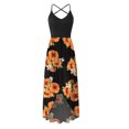 thumbnail image 4 of Vestido HUOGUO Fashion para mujer, cuello en O, estampado casual, sin mangas, 4 of 5