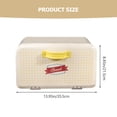 thumbnail image 2 of EXHUMKY Beige Bread Box with Airtight Seal Large Capacity Storage for Kitchen and Home, 2 of 8