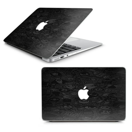 Skin Decal for MacBook Air 13" A1369 A1466 / Black Sticker Slap Design