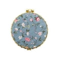 thumbnail image 1 of Espejo compacto Unique Bargains para bolsos, espejo de bolsillo redondo mini floral, pequeño espejo para bolso azul, 1 of 6