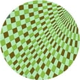 thumbnail image 1 of Ahgly Company Machine Washable Indoor Round Transitional Light Green Area Rugs, 8' Round, 1 of 7