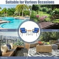 thumbnail image 4 of Gymax Blue 3PC Patio Birsto Furniture Set Cushioned Sofa Armrest Coffee Table, 4 of 6