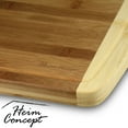 thumbnail image 2 of [ HEIM CONCEPT ] Organic Bamboo Wood Large [18x12x1] Cutting Board Kitchen Chopping Block End Groove, 2 of 5