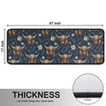 thumbnail image 5 of Kitchen Rugs Sets Of 2,Blue Highland Cow Flower Pattern Anti Fatigue Kitchen Mat Rugs Non Slip Washable,Decorative Kitchen Floor Mats for Kitchen,Sink,Laundry,17"x47"+17"x47", 5 of 5
