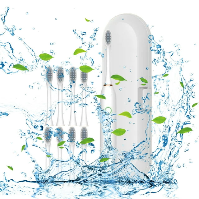 Matoen Brosse à Dents Électrique 8 Têtes pour Adultes Recharge USB