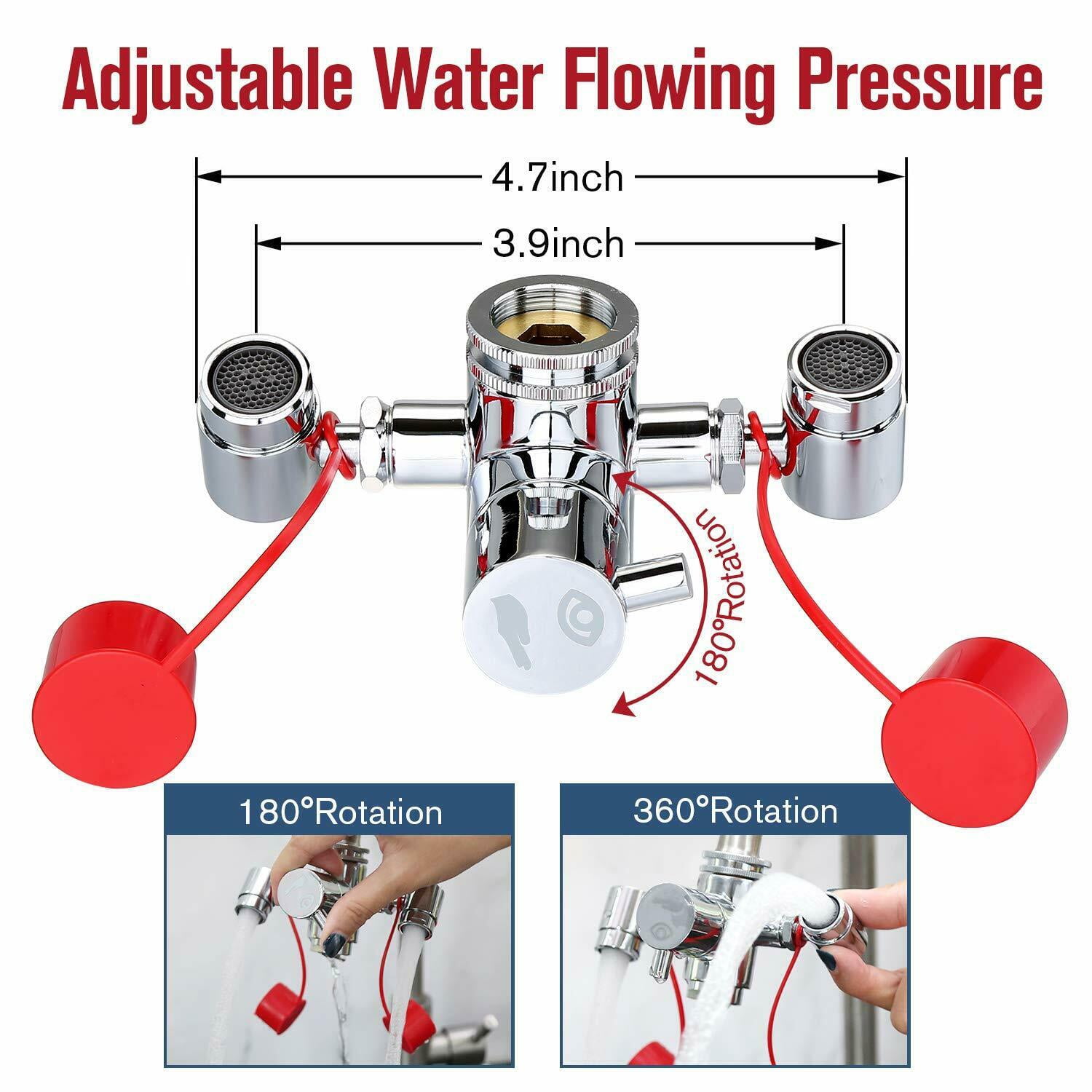 HK Eye Wash Station, Emergency Eyewash Stations Faucet Mounted for Sink Attachment